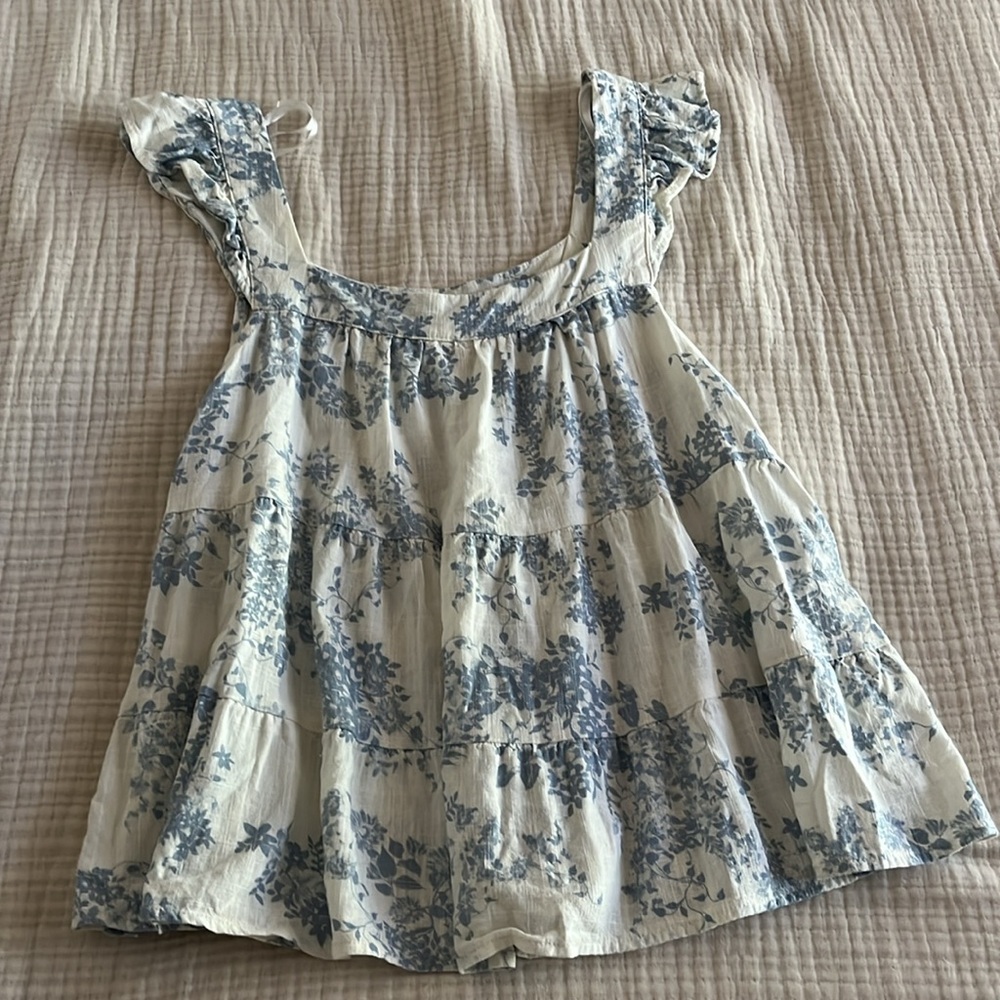 NWOT Summer linen blend top
